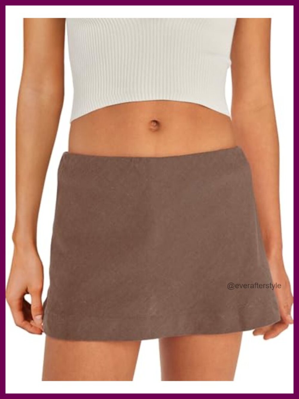 Cotton Linen Skorts Mini Skirt with Integrated Shorts A-Line Summer